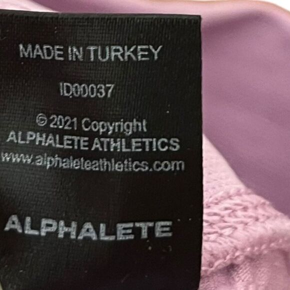 Alphalete Halo Seamless Leggings Bloom Pink Size Small High Rise 25in Stretch - Picture 9 of 11